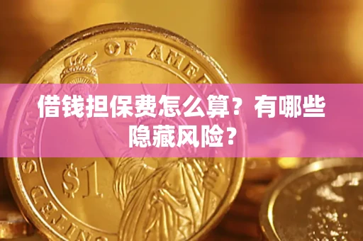 济南借钱担保费怎么算？有哪些隐藏风险？