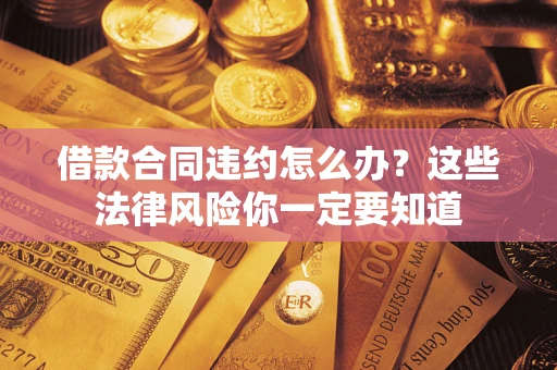 济南借款合同违约怎么办？这些法律风险你一定要知道