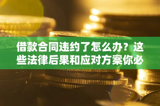 济南借款合同违约了怎么办？这些法律后果和应对方案你必须知道