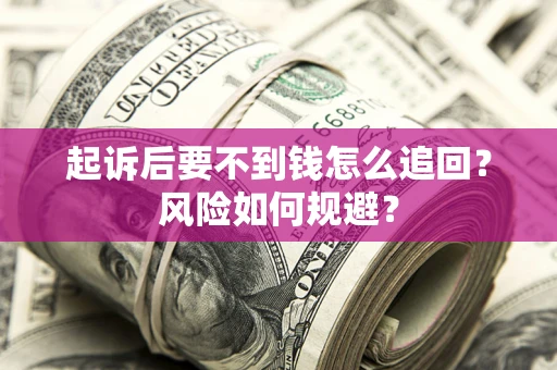 济南起诉后要不到钱怎么追回？风险如何规避？