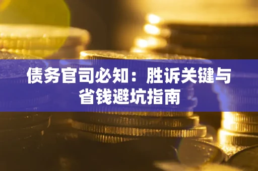 济南债务官司必知：胜诉关键与省钱避坑指南