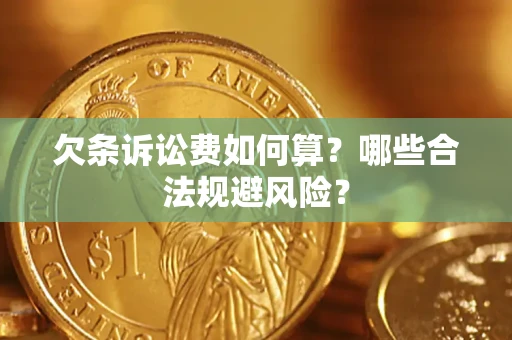 济南欠条诉讼费如何算？哪些合法规避风险？