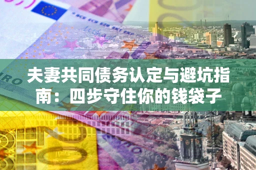 济南夫妻共同债务认定与避坑指南：四步守住你的钱袋子